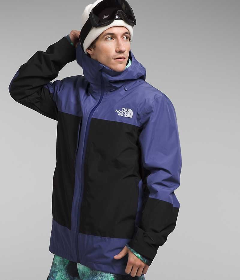 Jacheta Cu Gluga The North Face ThermoBall™ Eco Snow Triclimate® Barbati Albastri Negrii | ROMANIA GYIUSFZ