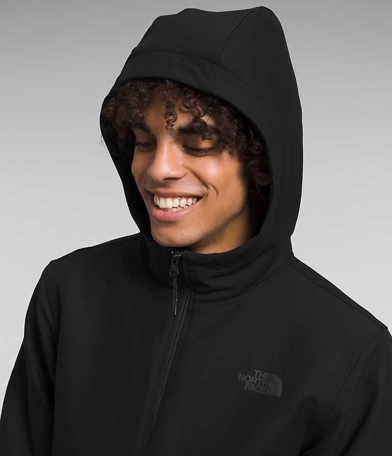 Jacheta Softshell The North Face Camden Thermal Hoodie Barbati Negrii | ROMANIA MRWHIYG