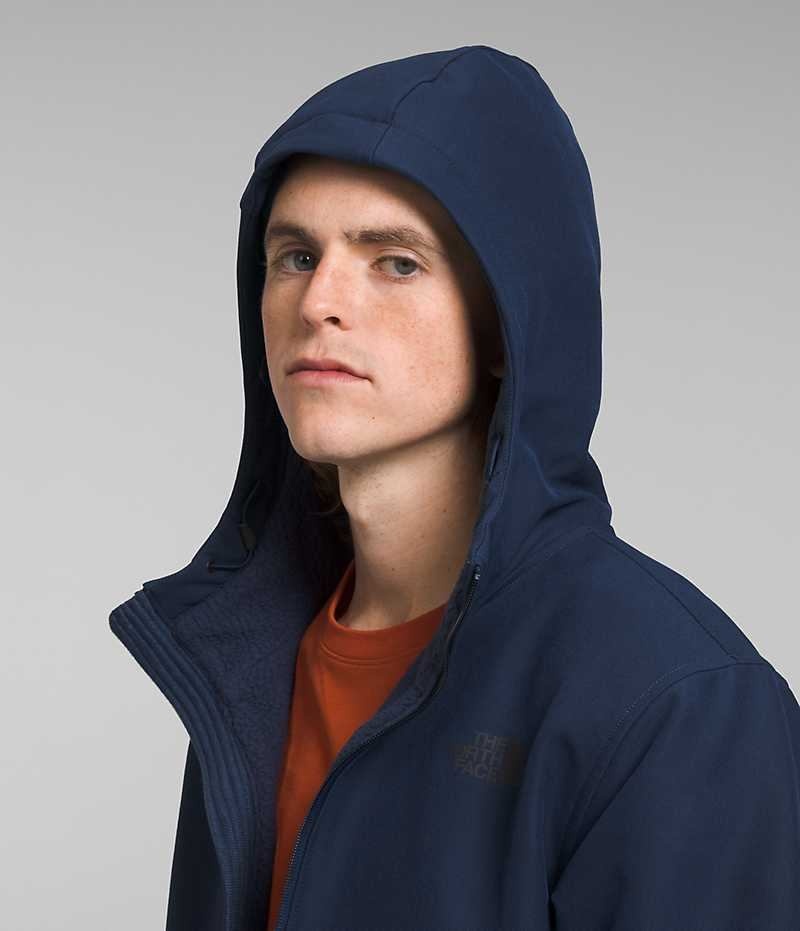 Jacheta Softshell The North Face Camden Thermal Hoodie Barbati Bleumarin | ROMANIA HPCDUIY