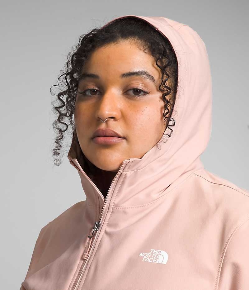 Jacheta Softshell The North Face Plus Shelbe Raschel Hoodie Dama Roz | ROMANIA DNZULGB