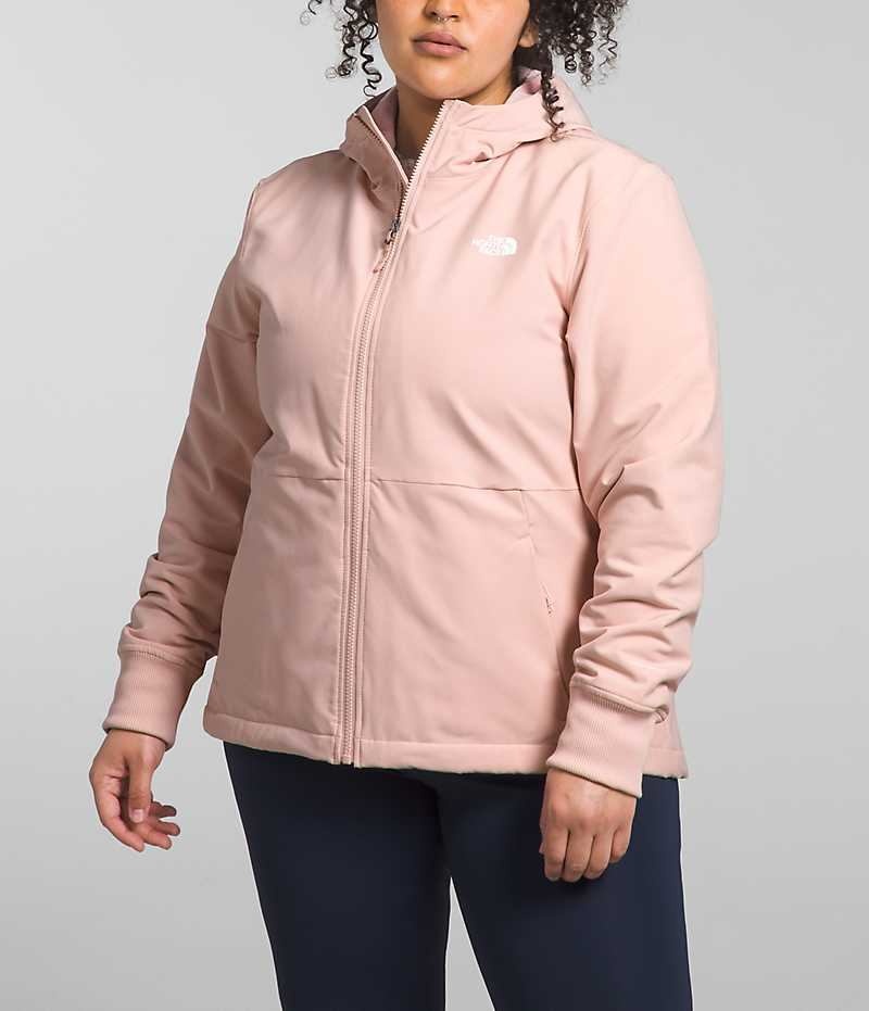 Jacheta Softshell The North Face Plus Shelbe Raschel Hoodie Dama Roz | ROMANIA DNZULGB