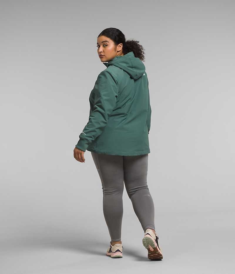 Jacheta Softshell The North Face Plus Shelbe Raschel Hoodie Dama Verzi | ROMANIA ZABUEIT