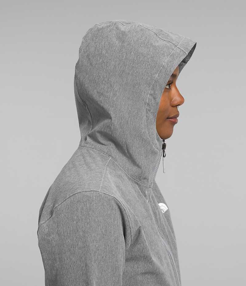 Jacheta Softshell The North Face Shelbe Raschel Hoodie Dama Gri | ROMANIA LMSQDNB