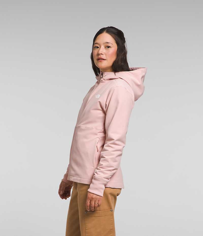 Jacheta Softshell The North Face Shelbe Raschel Hoodie Dama Roz | ROMANIA EYTONMZ