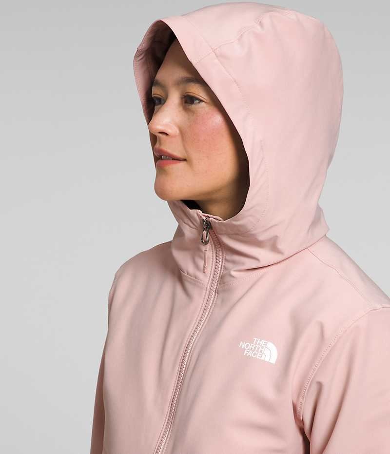 Jacheta Softshell The North Face Shelbe Raschel Hoodie Dama Roz | ROMANIA EYTONMZ