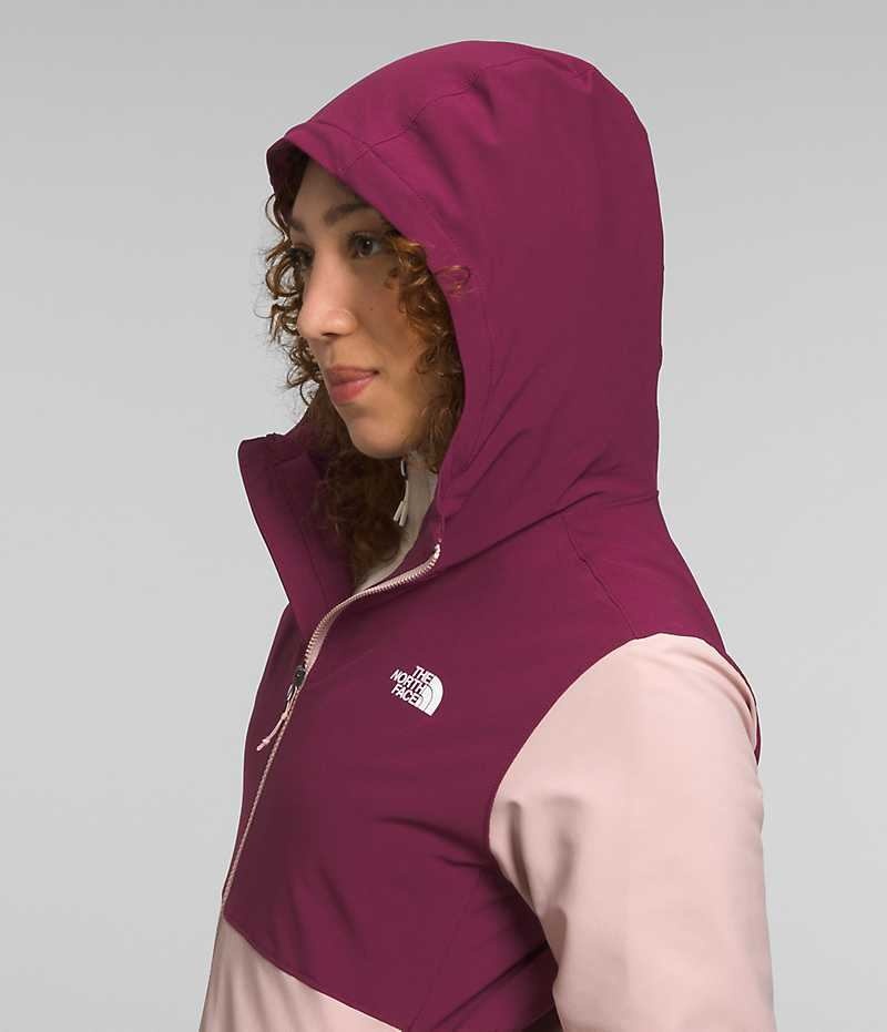 Jacheta Softshell The North Face Shelbe Raschel Hoodie Dama Roz | ROMANIA AIKSCNE