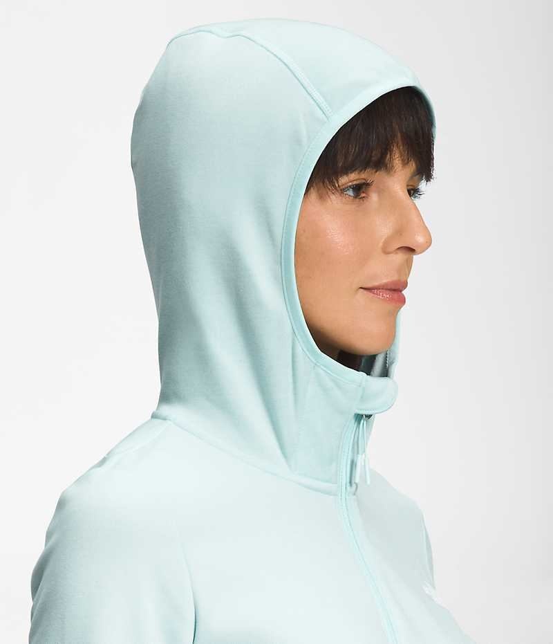 Jachete Din Lână The North Face Canyonlands Hoodie Dama Albastri Deschis | ROMANIA HWJIKFM