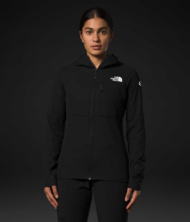 Jachete Din Lână The North Face Summit Series FUTUREFLEECE™ Full-Zip Hoodie Dama Negrii | ROMANIA NBQFEVS