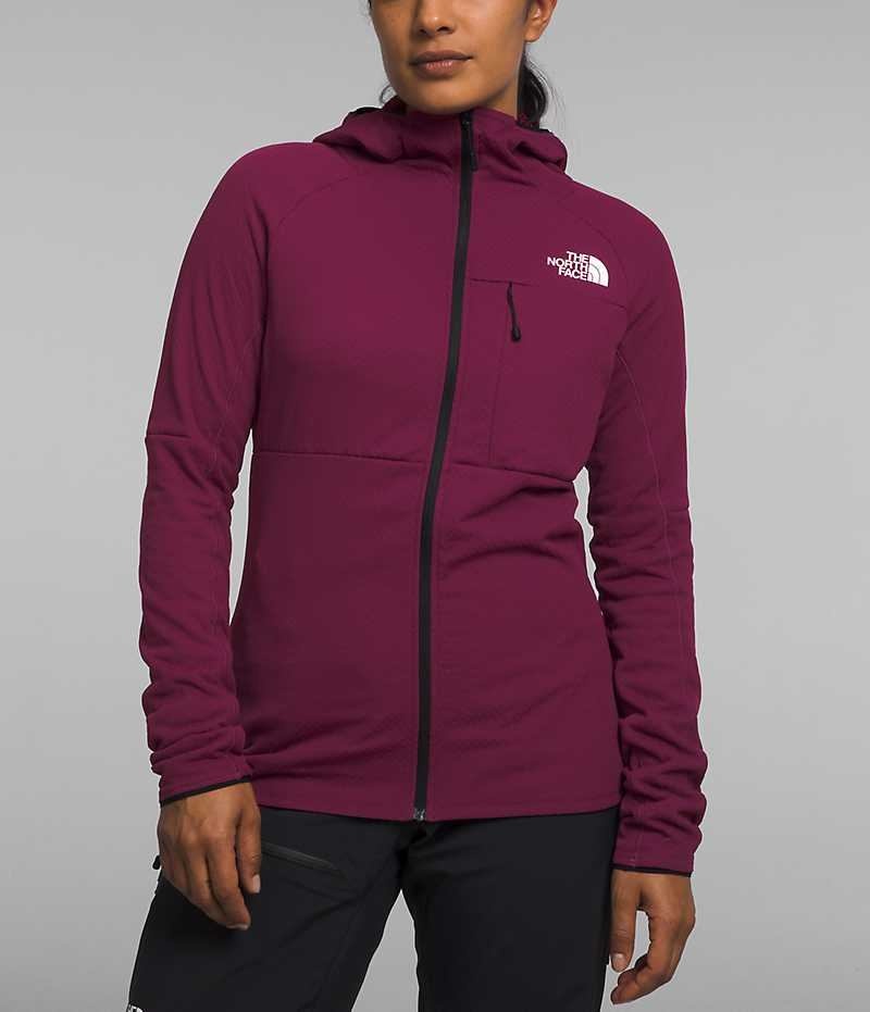 Jachete Din Lână The North Face Summit Series FUTUREFLEECE™ Full-Zip Hoodie Dama Visinii | ROMANIA NZOMRKF