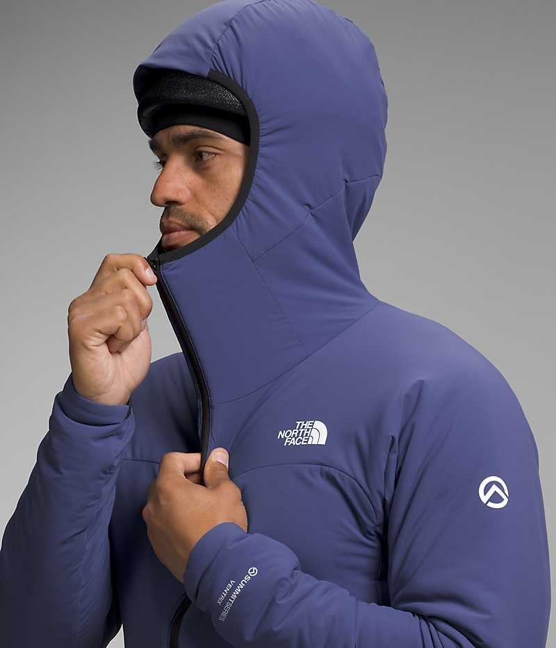 Jachete Hibride The North Face Summit Series Casaval Hoodie Barbati Albastri | ROMANIA IGNBCRJ