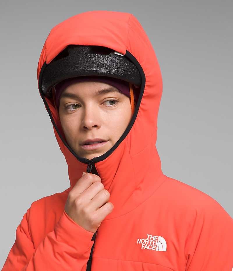 Jachete Hibride The North Face Summit Series Casaval Hoodie Dama Portocalii | ROMANIA HMXUBJK