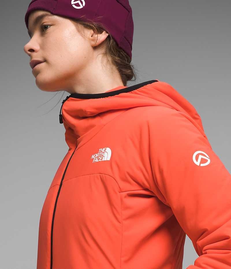 Jachete Hibride The North Face Summit Series Casaval Hoodie Dama Portocalii | ROMANIA HMXUBJK