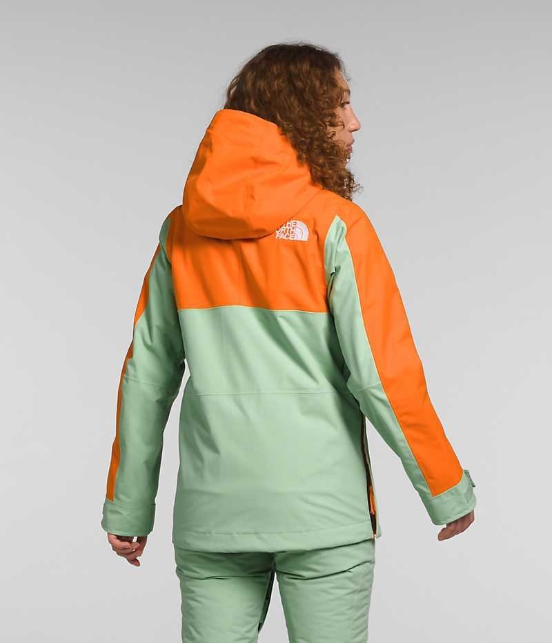 Jachete Izolate The North Face Driftview Anorak Dama Verde Menta Portocalii | ROMANIA NVEZIPD