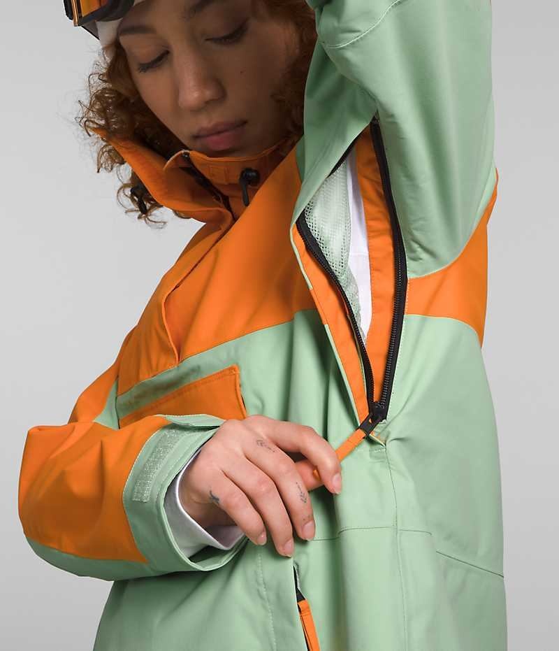 Jachete Izolate The North Face Driftview Anorak Dama Verde Menta Portocalii | ROMANIA NVEZIPD