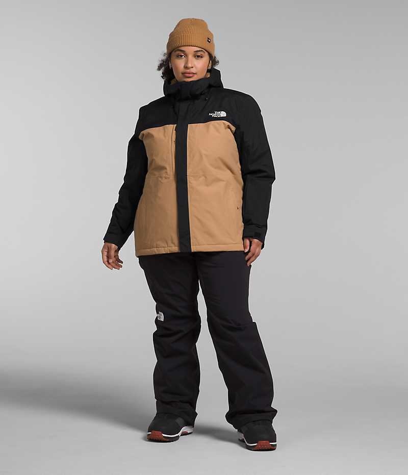 Jachete Izolate The North Face Plus Freedom Dama Kaki Negrii | ROMANIA XEKYMPO