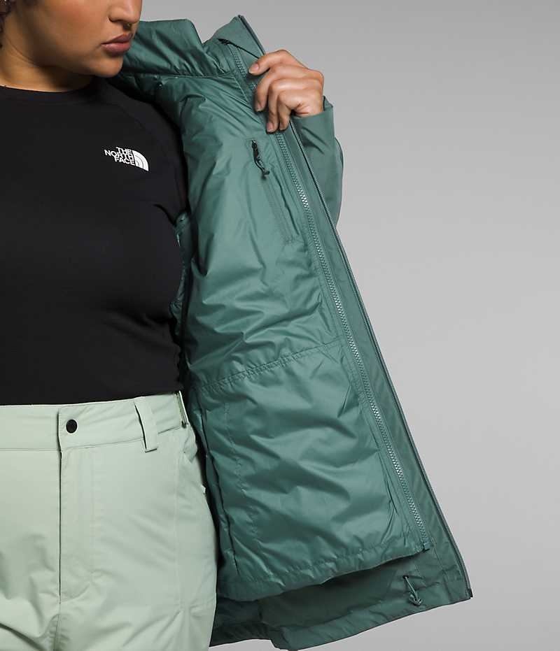 Jachete Izolate The North Face Plus ThermoBall™ Eco Snow Triclimate® Dama Verzi | ROMANIA ARFSJXW