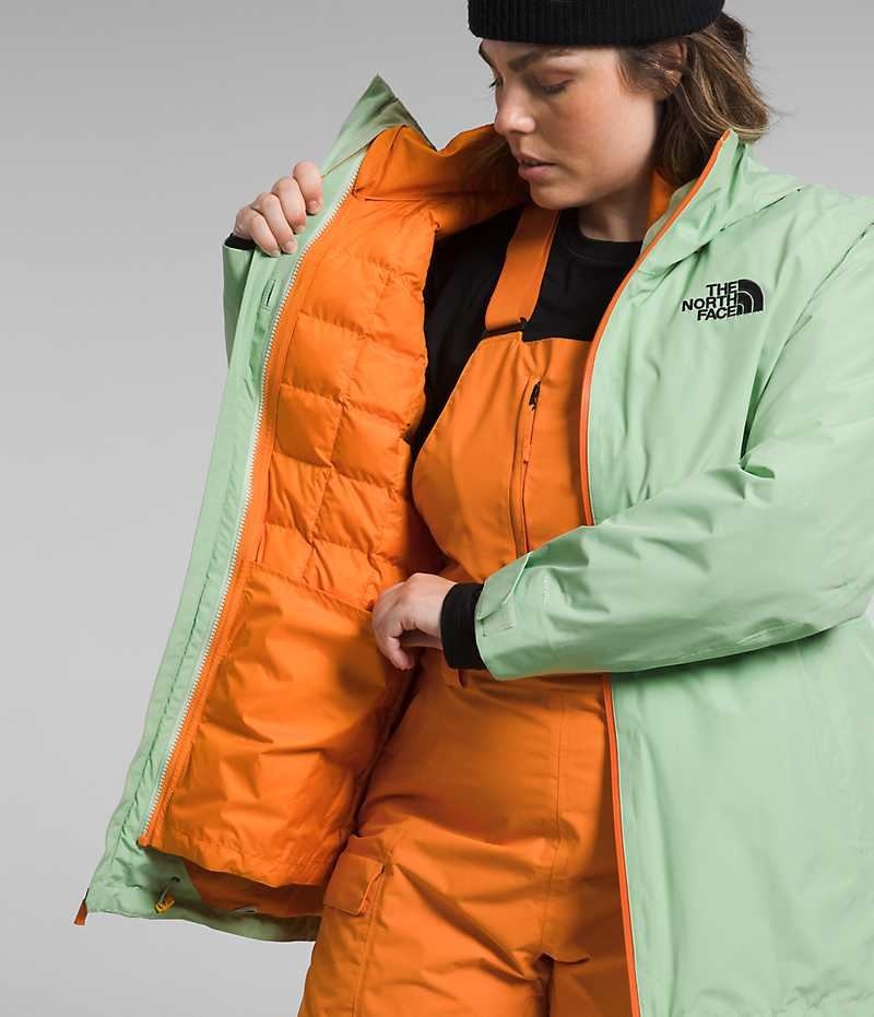 Jachete Izolate The North Face Plus ThermoBall™ Eco Snow Triclimate® Dama Verde Menta | ROMANIA OYVSPDE