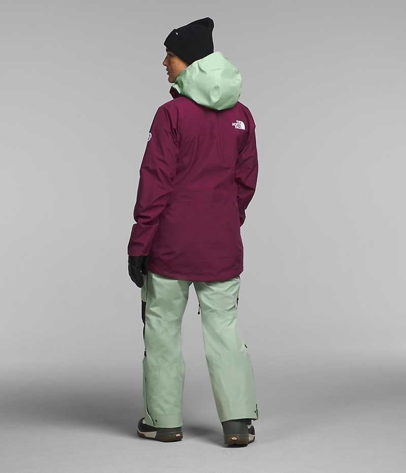 Jachete Izolate The North Face Summit Series Verbier GTX Dama Fucsie Verde Menta | ROMANIA FBVDPTC