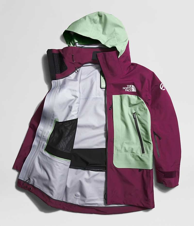 Jachete Izolate The North Face Summit Series Verbier GTX Dama Fucsie Verde Menta | ROMANIA FBVDPTC