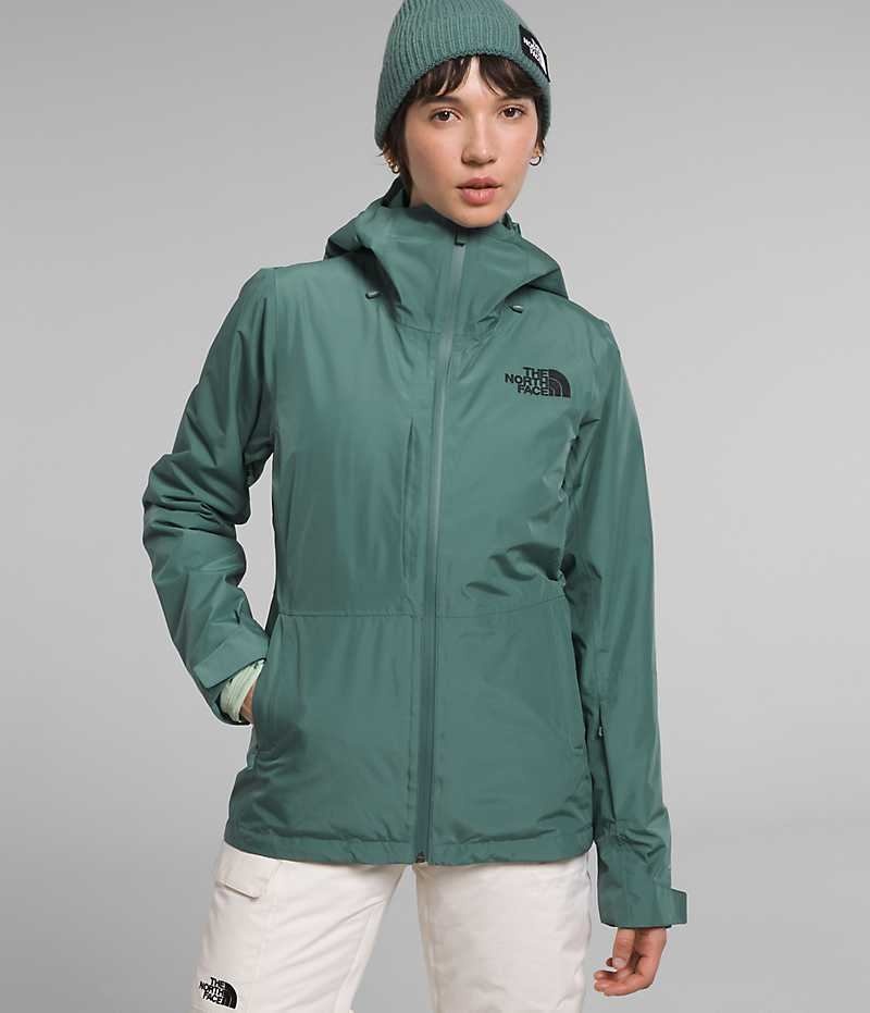 Jachete Izolate The North Face ThermoBall™ Eco Snow Triclimate® Dama Verzi | ROMANIA XZJBCAQ