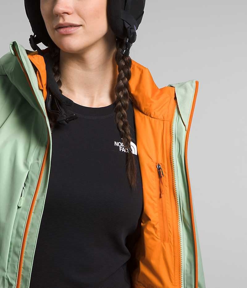 Jachete Izolate The North Face ThermoBall™ Eco Snow Triclimate® Dama Verde Menta | ROMANIA KFIRXQN