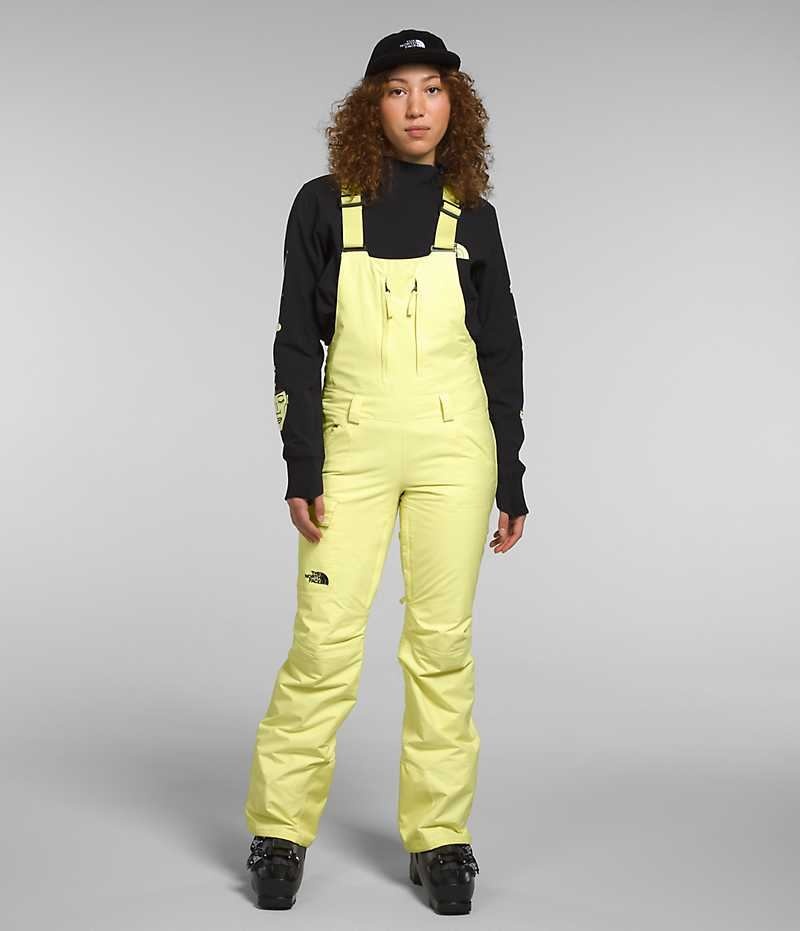 Pantaloni Bib The North Face Freedom Insulated Dama Galbeni | ROMANIA XCZUGLB