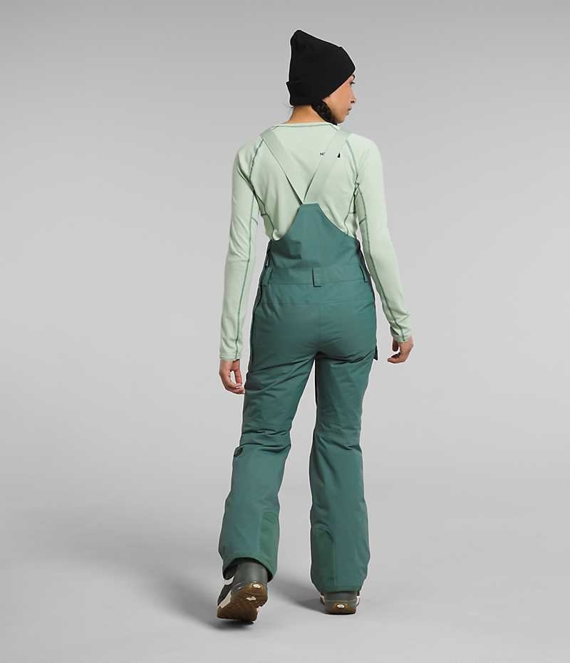 Pantaloni Bib The North Face Freedom Insulated Dama Verzi | ROMANIA VUHOZDE