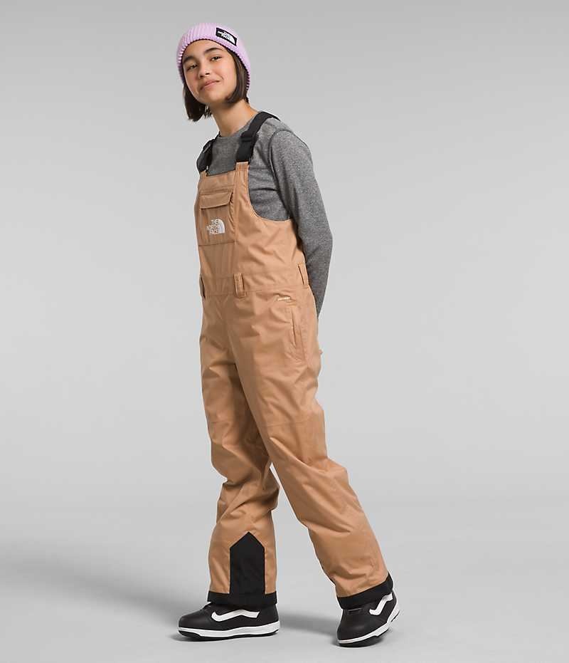 Pantaloni Bib The North Face Freedom Insulated Fete Kaki | ROMANIA JMFCWDN