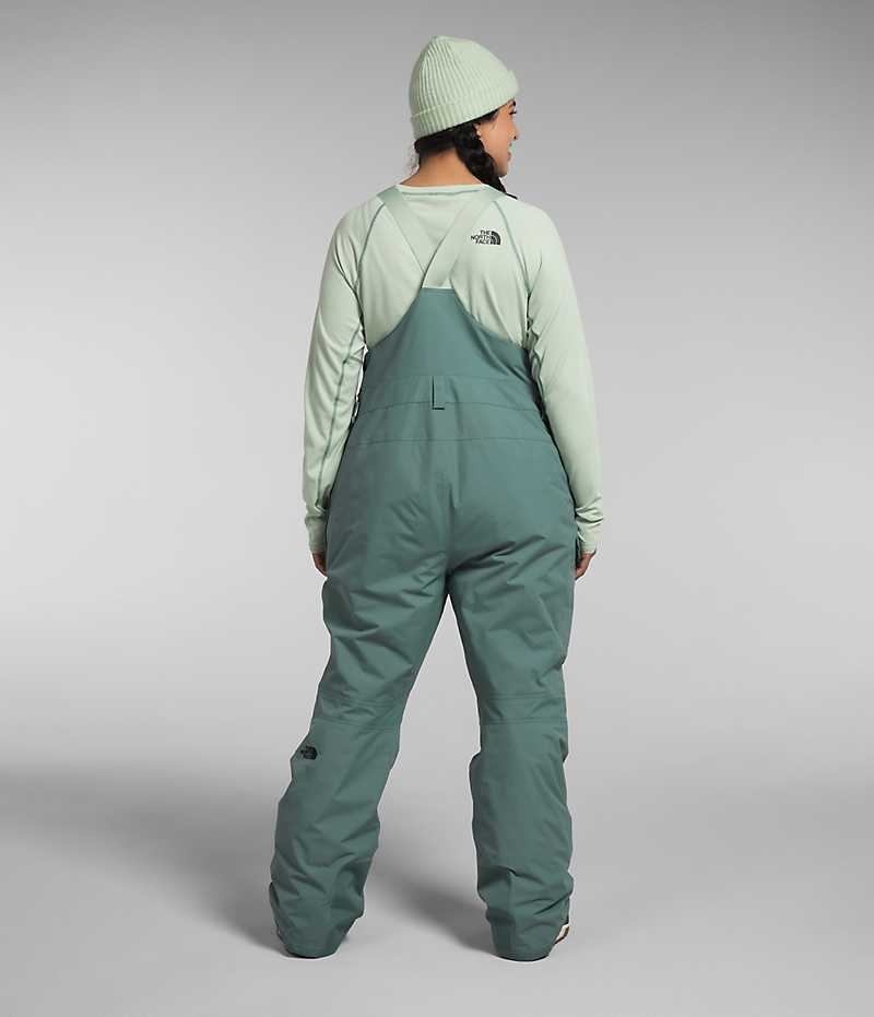 Pantaloni Bib The North Face Plus Freedom Insulated Dama Verzi | ROMANIA ESPTWON