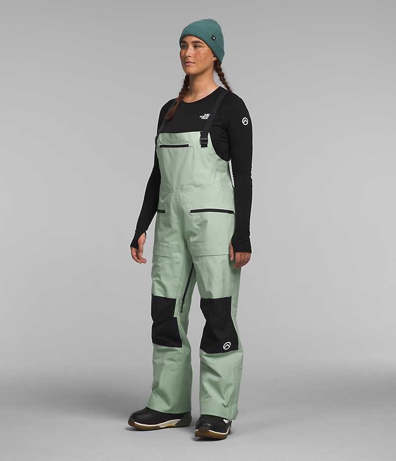 Pantaloni Bib The North Face Summit Series Verbier GTX Dama Verde Menta | ROMANIA QXCJVKY