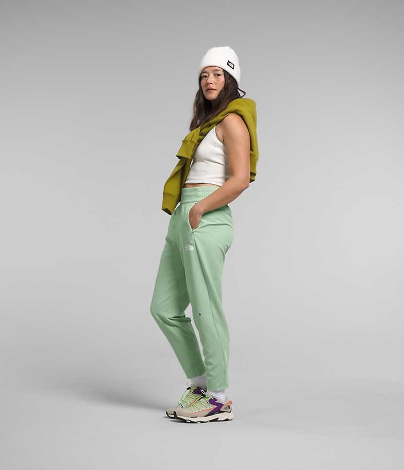 Pantaloni Din Lână The North Face Tekware™ Grid Dama Verde Menta | ROMANIA PUQZLNC