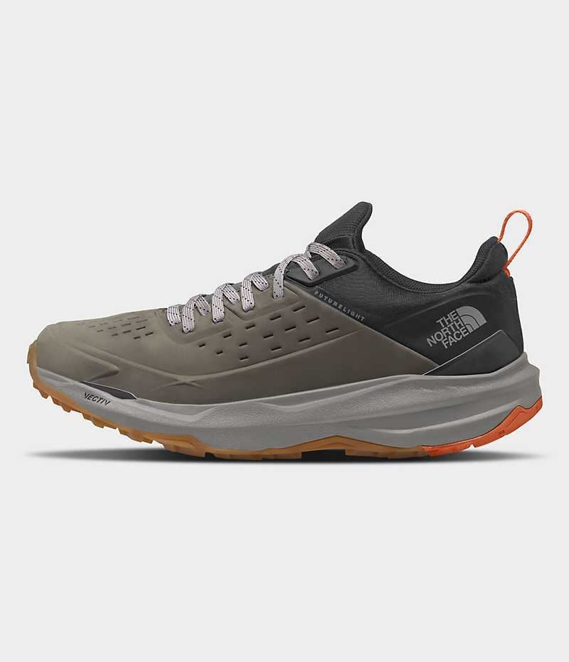 Pantofi Drumetie The North Face VECTIV Exploris 2 FUTURELIGHT™ Piele Barbati Masline Verzi Negrii | ROMANIA LCXFKHT