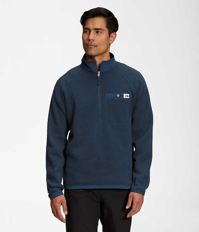 Pulover The North Face Gordon Lyons ¼-Zip Barbati Albastri | ROMANIA TKFSEJZ