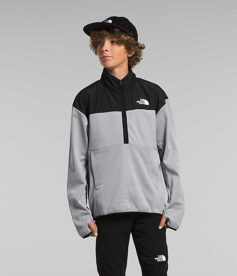 Pulover The North Face Iarnă Warm ½-Zip Baieti Gri | ROMANIA KFOZDMS