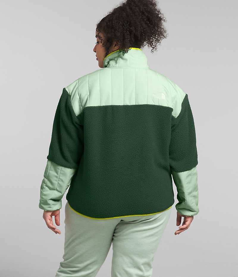 Pulover The North Face Plus Cragmont Fleece ¼-Snap Dama Verzi | ROMANIA IGCQNDX