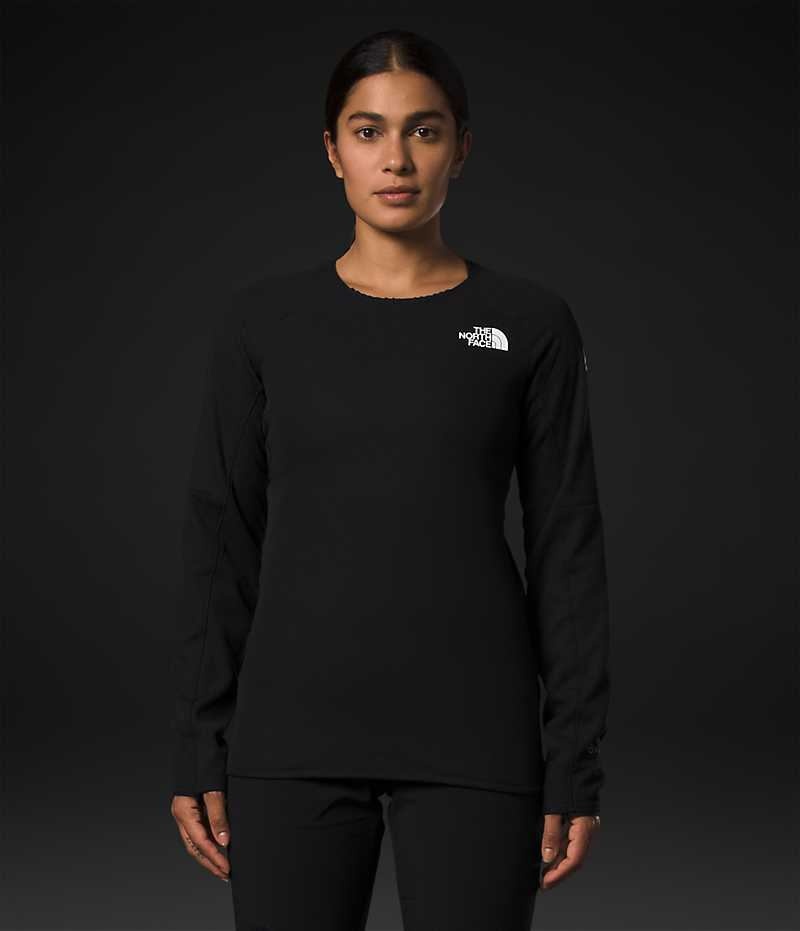 Pulover The North Face Summit Series FUTUREFLEECE™ Crew Dama Negrii | ROMANIA XFOZQPI