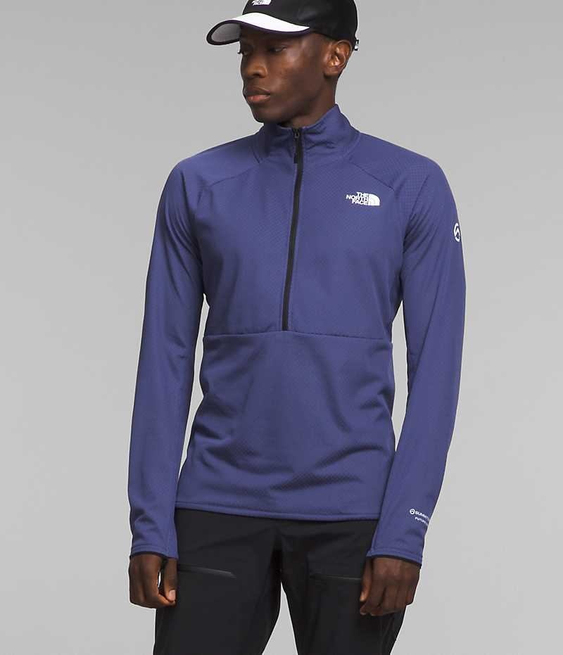 Pulover The North Face Summit Series FUTUREFLEECE™ LT ½-Zip Barbati Albastri | ROMANIA UQNZGMR