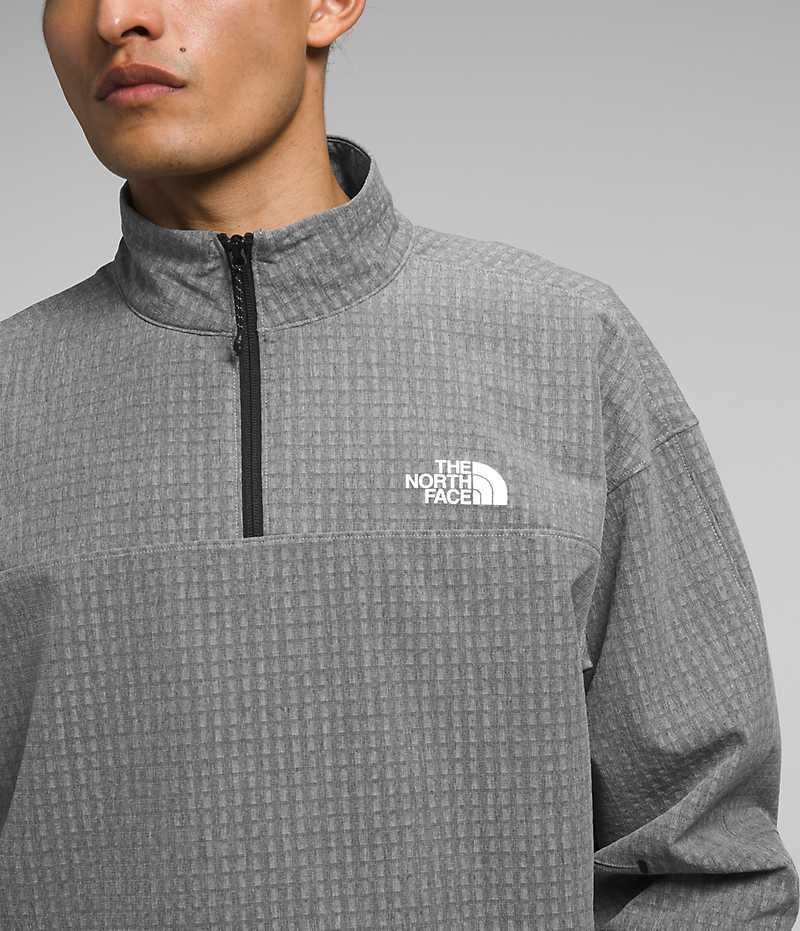 Pulover The North Face Tekware™ Grid ¼-Zip Barbati Gri | ROMANIA DIKJTUL