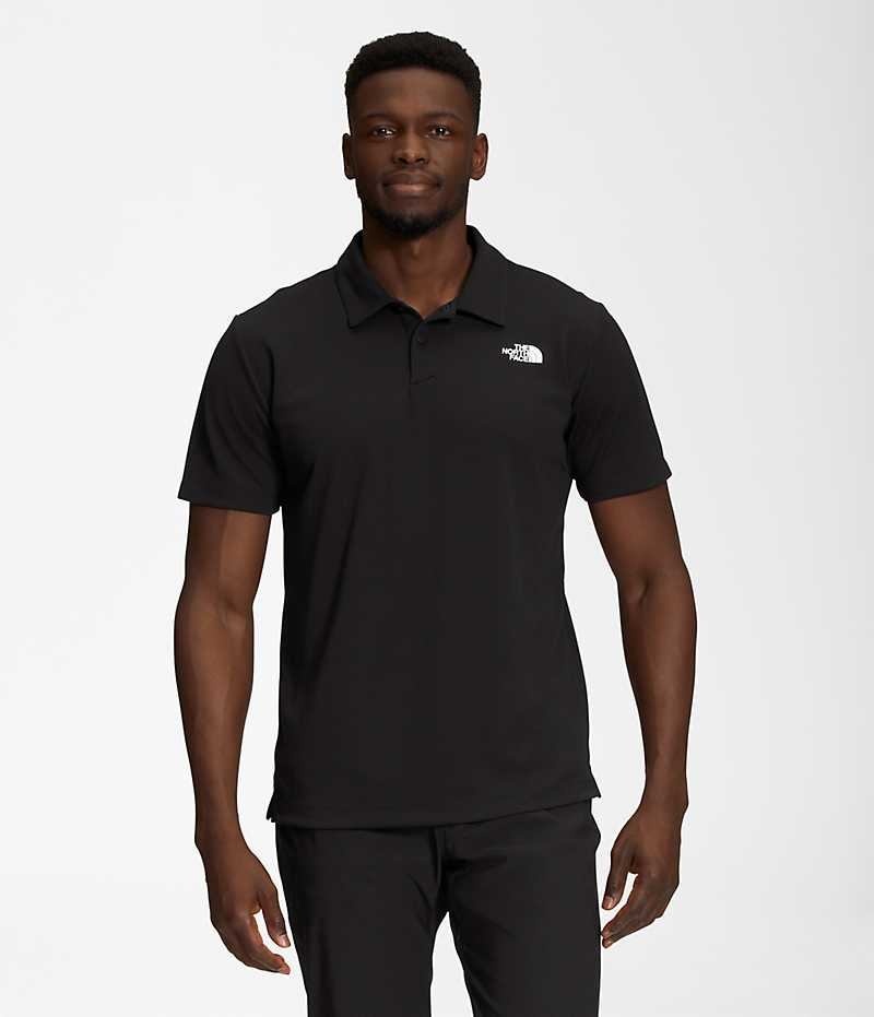 Tricou Polo The North Face Wander Barbati Negrii | ROMANIA BEHRGJF