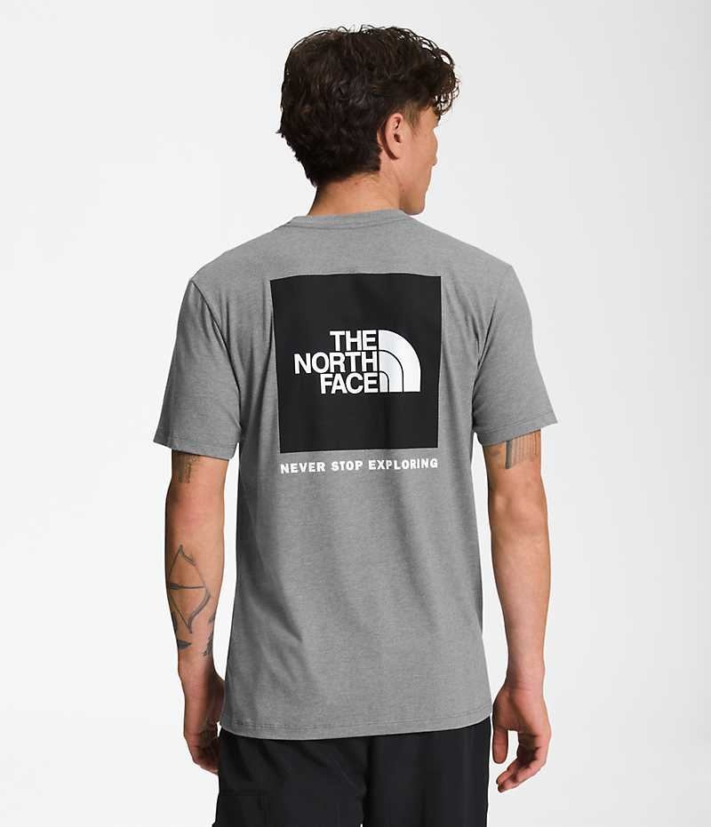 Tricou The North Face Scurte Sleeve Box NSE Barbati Gri | ROMANIA KNLVZYQ