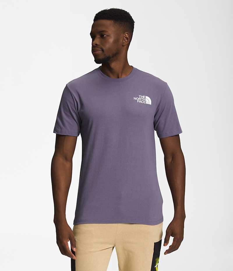 Tricou The North Face Scurte Sleeve Box NSE Barbati Violet | ROMANIA VXCRPIH