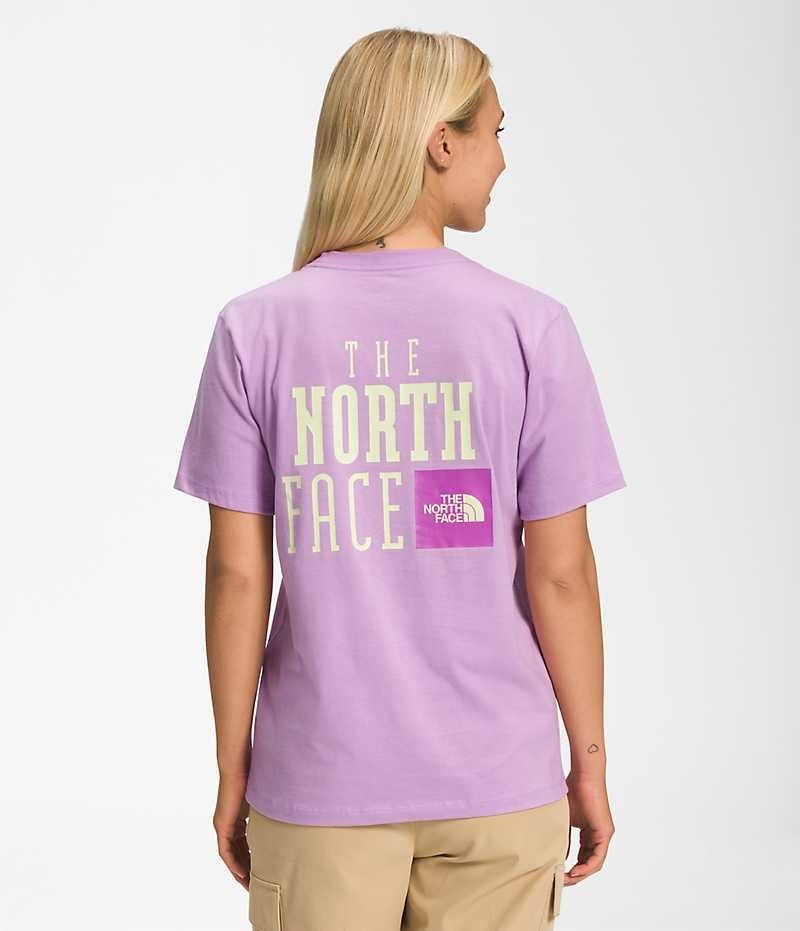 Tricou The North Face Scurte Sleeve Brand Proud Dama Lavanda | ROMANIA LOBTSPH