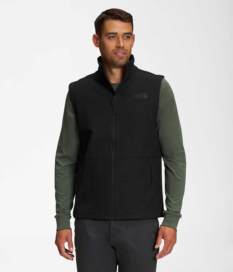 Vesta The North Face Camden Soft Shell Barbati Negrii | ROMANIA JRETPQD